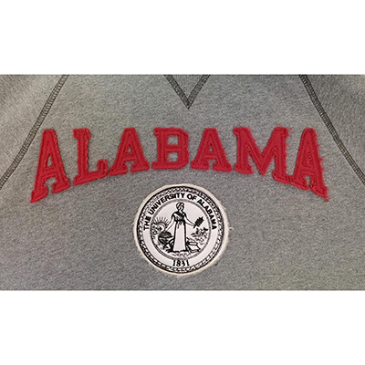 ALABAMA OVER SEAL VAULT LOGO SANDED FLEECE PULLOVER HOODIE