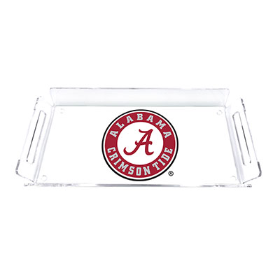 Alabama Crimson Tide Circle Logo Acrylic Tray