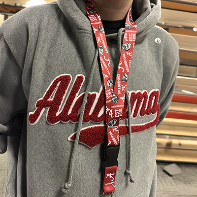 Alabama Crimson Tide Scatterprint Lanyard