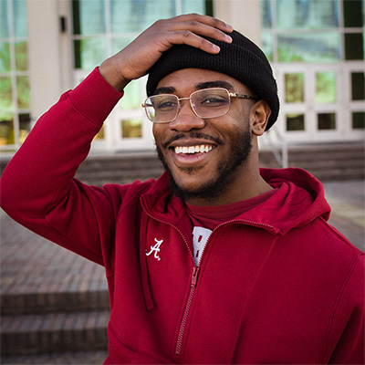 Alabama Script A Half Zip Club Hoodie