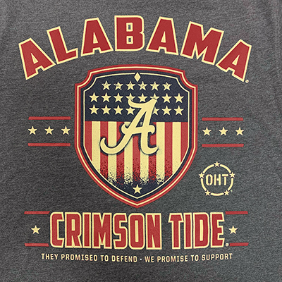 ALABAMA CRIMSON TIDE OPERATION HAT TRICK SHIELD T-SHIRT