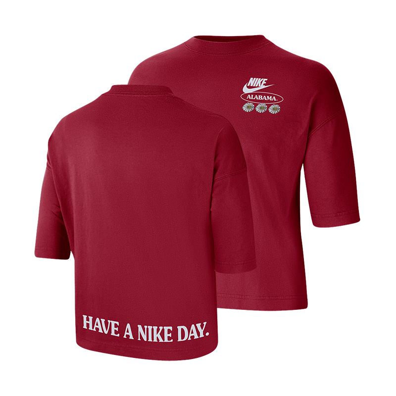 Alabama Have A Nike Day Boxy Flower T-Shirt (SKU 13602574158)