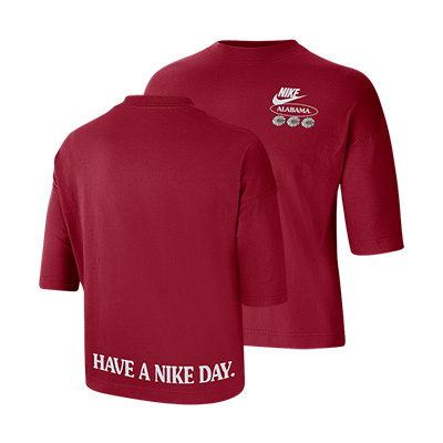 Alabama Have A Nike Day Boxy Flower T-Shirt