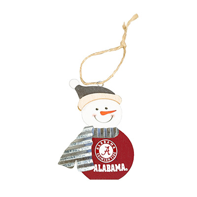Alabama Snowman Ornament