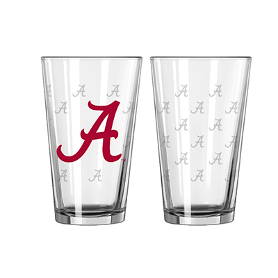 Alabama All Over Script A's Pint Glass