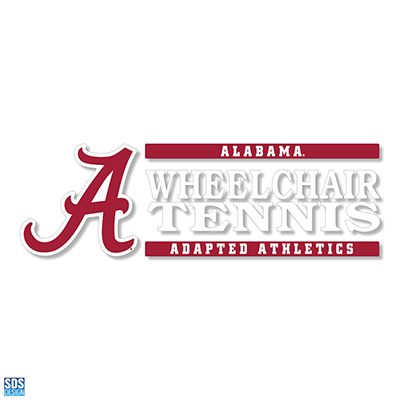  Clearance - Alabama Script A  Wheelchair Tennis Decal