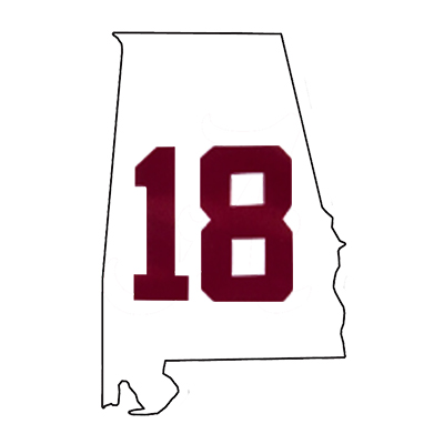 Clearance - Alabama State Magnet With 18