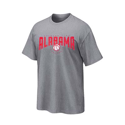Alabama Crimson Tide Basketball Field Short Sleeve T-Shirt