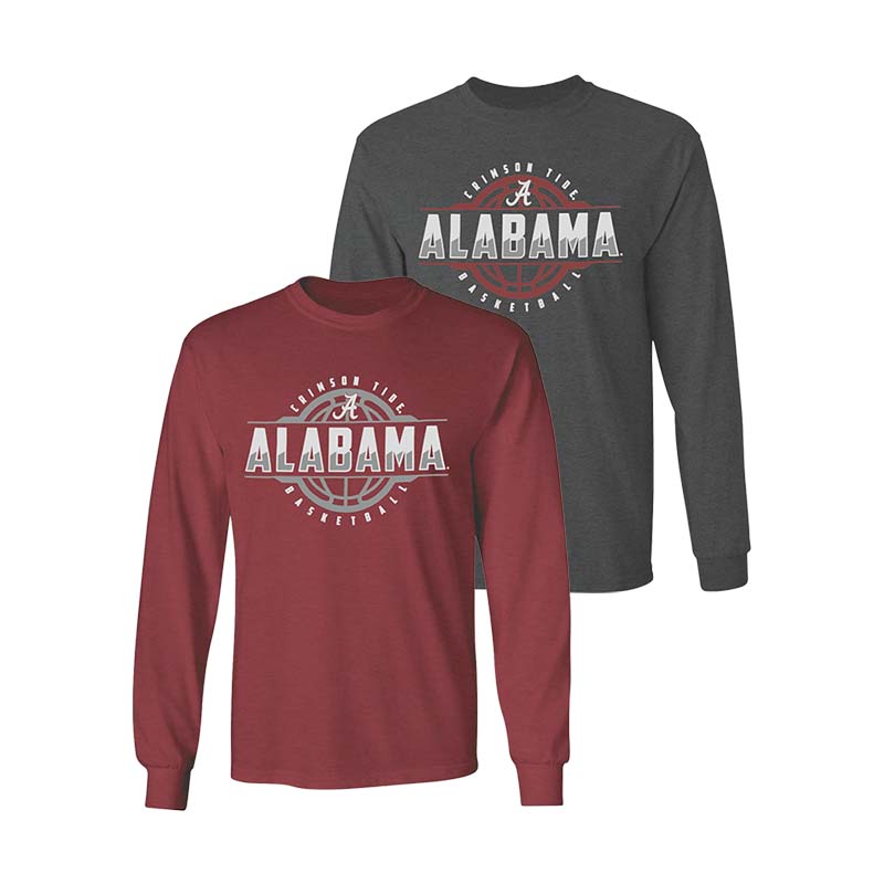 Alabama Crimson Tide Basketball Playbook Long Sleeve T-Shirt (SKU 13614775102)