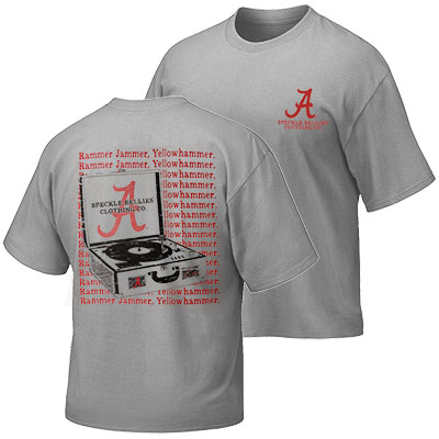 Alabama Rammer Jammer Record Player T-Shirt