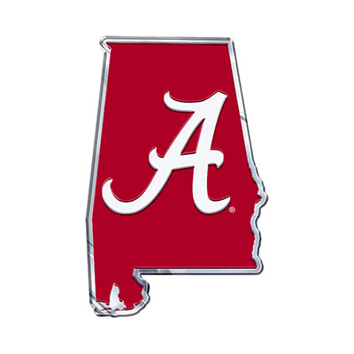 Alabama Embossed State Emblem With Script A