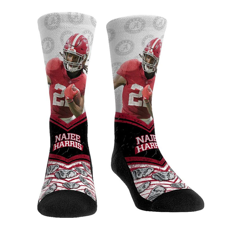 Alabama Crimson Tide Najee Harris #22 Legend Socks (SKU 13627461116)
