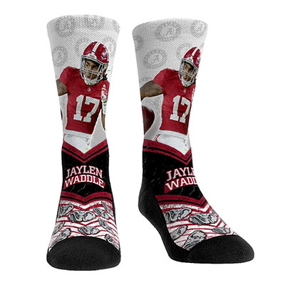 Alabama Crimson Tide Jaylen Waddle #17 Legend Socks