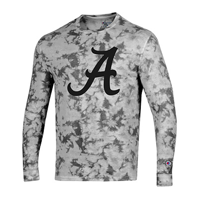 Alabama Script A Crush Dye Long Sleeve T-Shirt