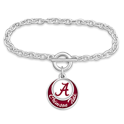 Alabama Stacked Disk Bracelet