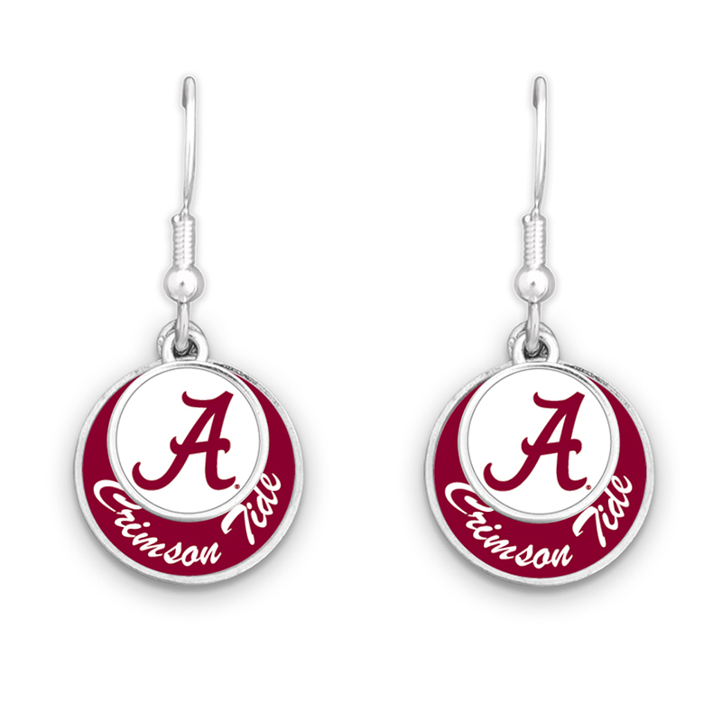 Alabama Stacked Disc Earring