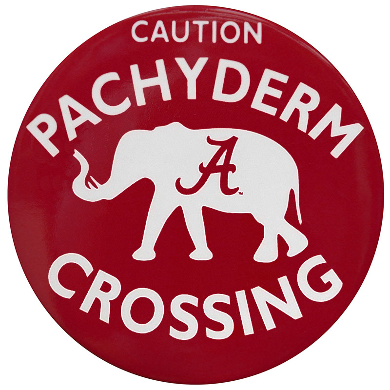 Caution Pachyderm Crossing Button (SKU 13628611120)