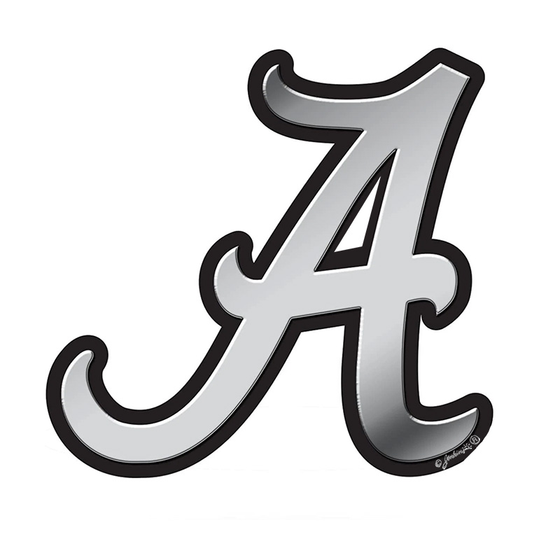 Alabama Script A Car Emblem