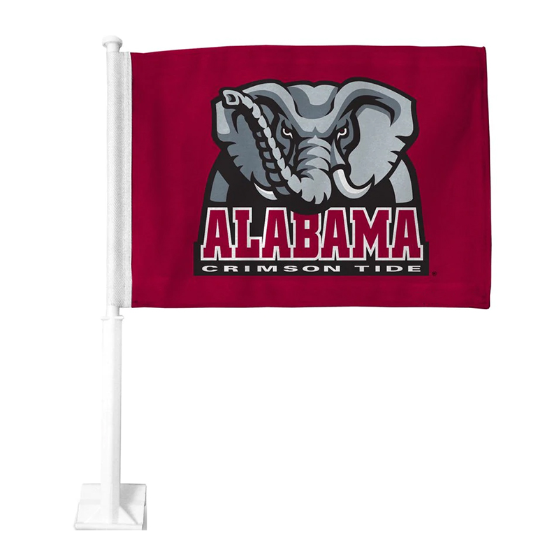Alabama Elephant Logo Car Flag