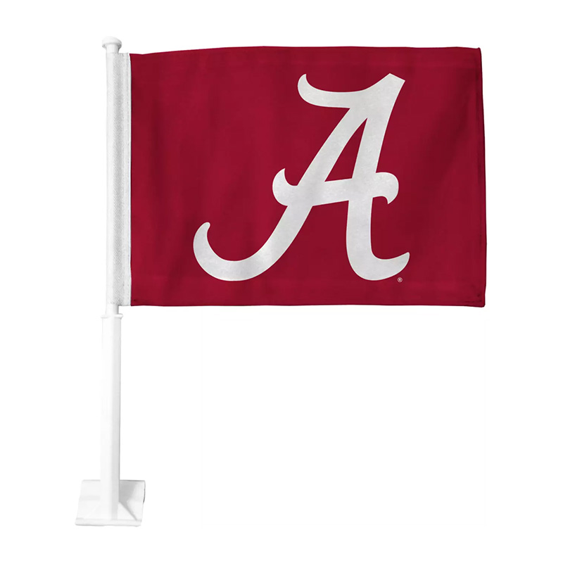 Alabama Script A Car Flag