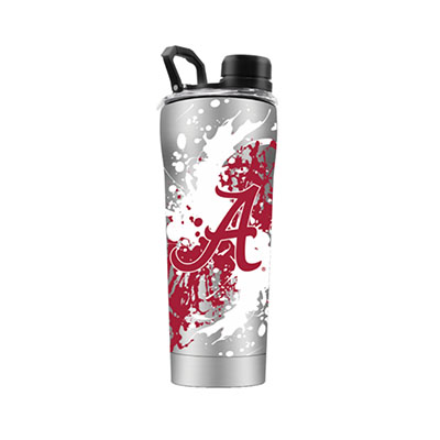 Gametime SideKicks Alabama Crimson Tide 20 oz. Striped White Stainless  Steel Tumbler