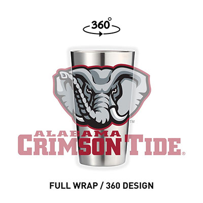 Alabama Elephant Logo Stainless Pint