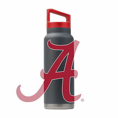 Alabama Script A Water Bottle With Straw