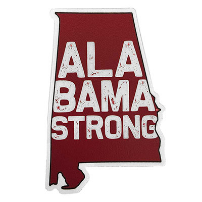 Alabama Strong Rugged Sticker