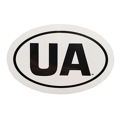    University Of Alabama "UA" Abbreviation Decal