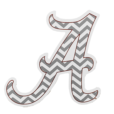 Alabama Script A Chevron Magnet