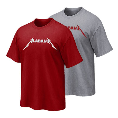 Alabama Lightning Bolts Short Sleeve T-Shirt