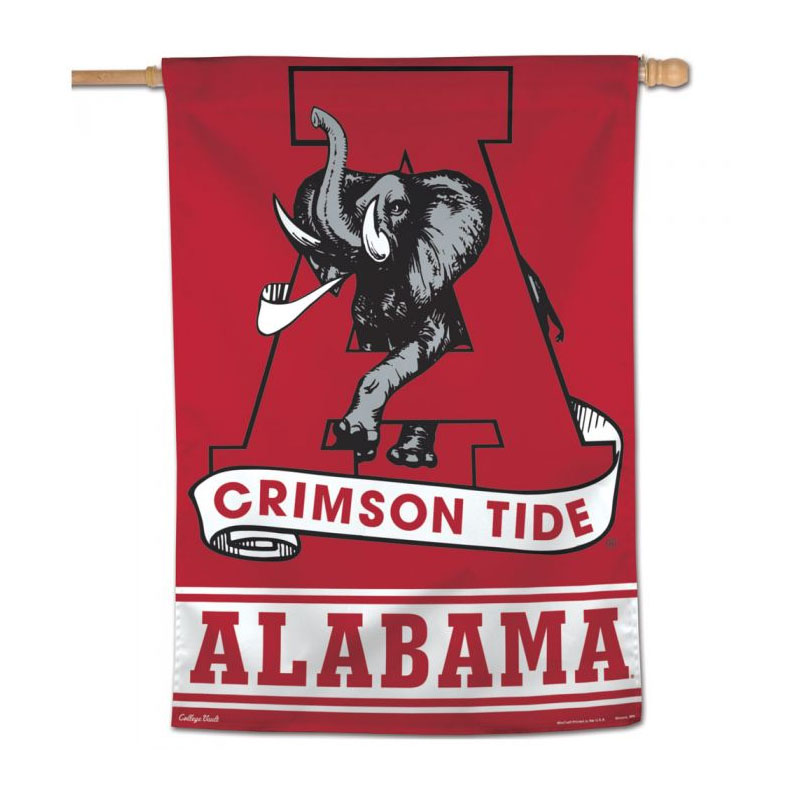 Alabama Crimson Tide Vault A Vertical Flag (SKU 1364022424)