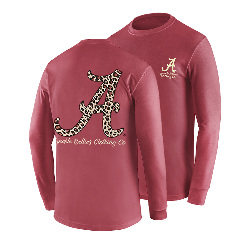 University Of Alabama Leopard Long Sleeve T-Shirt (SKU 13643959102)