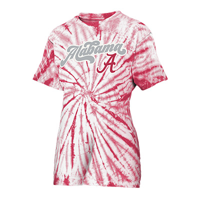 ALABAMA SCRIPT A TYE-DYE T-SHIRT