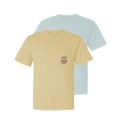 Alabama Crimson Tide Established 1831 American Badge Multi-Color Pocket T-Shirt