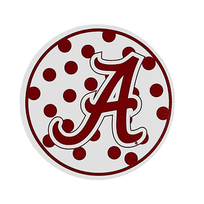    Alabama Polka Dot Circle A Decal