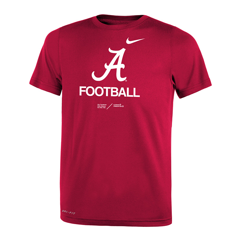 Alabama Football Script A Legend Team Issue T-Shirt (SKU 1365432042)