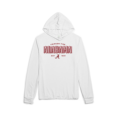 Alabama Crimson Tide Script A 1831 Sundial Long Sleeve Hooded T-Shirt