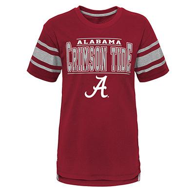 Alabama Script A Huddle Up Crew Neck T-Shirt
