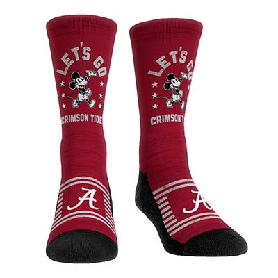 Alabama Crimson Tide Let's Go Sock