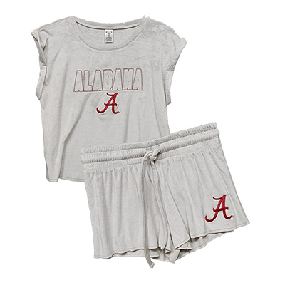 Alabama Crimson Tide Script A Intermission Shirt And Short Set