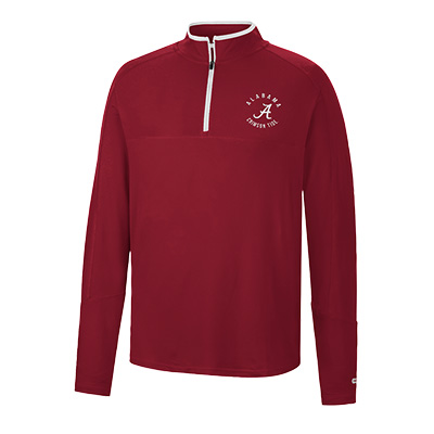 Alabama Script A  Spaulding 1/4 Zip Windshirt