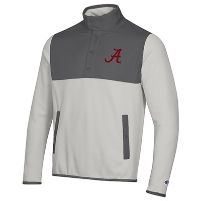 Alabama Script A Explorer Fleece 1/2 Snap Jacket
