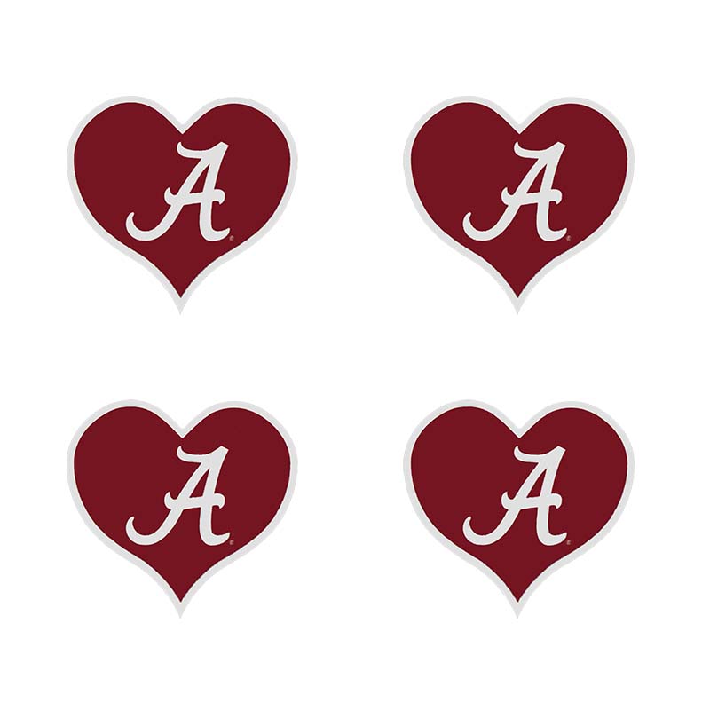 Alabama Waterless Game Faces Heart With Script A  Temporary Tattoos (SKU 1366976899)