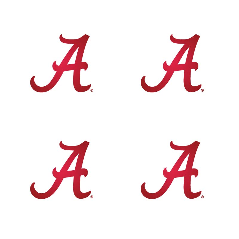 Alabama Game Faces Metallic Script A Tattoos (SKU 1366977599)