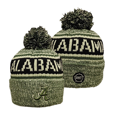 Alabama Script A Operation Hat Trick Cuffed Knit Beanie