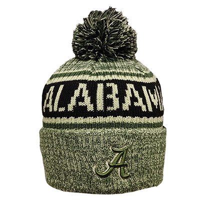 ALABAMA SCRIPT A OPERATION HAT TRICK CUFFED KNIT BEANIE