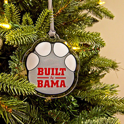 Alabama Foot Stompin' Built By Bama Ornament Or Bag Tag