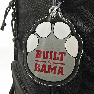 ALABAMA FOOT STOMPIN' BUILT BY BAMA ORNAMENT OR BAG TAG