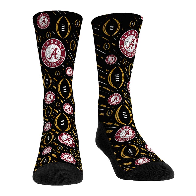 Alabama Crimson Tide All Over Pattern Socks (SKU 13679125116)